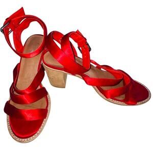Jeffrey Campbell X Free People Sandals - Women's Size 10 - Satin Straps